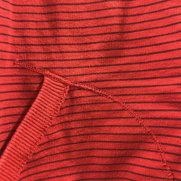 Red Black Striped FCUK Zip Up Hoodie French connection - Picture 2 of 5